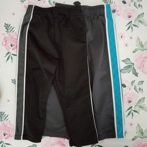 2 pairs of toddler boy track pants